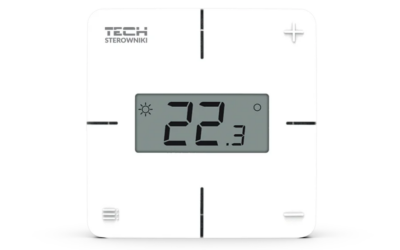 Bezprzewodowy regulator pokojowy mechaniczny biały R-8X Tech Sterowniki