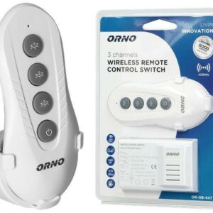 BEZPRZEWODOWY STEROWNIK OŚWIETLENIA ORNO OR-GB-447 1 pilot