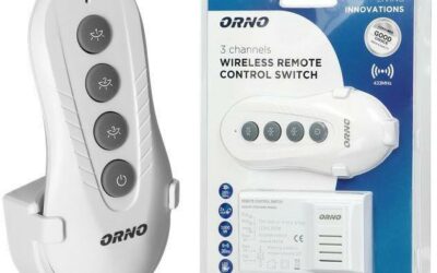 BEZPRZEWODOWY STEROWNIK OŚWIETLENIA ORNO OR-GB-447 1 pilot