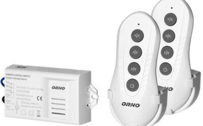 BEZPRZEWODOWY STEROWNIK OŚWIETLENIA ORNO OR-GB-448 2 piloty
