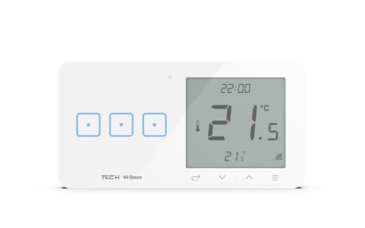 Bezprzewodowy włącznik światła potr. z regulatorem pokojowym czarny WSR-03P Tech Sterowniki