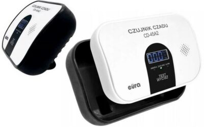 Czujnik czadu EURA CD-45A2 wolnostojący, bateryjny, wyswietlacz LCD