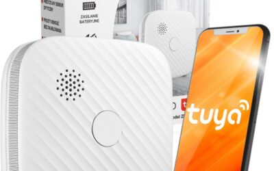 Czujnik dymu Firesco ZR153SW CB z WiFi aplikacja Tuya