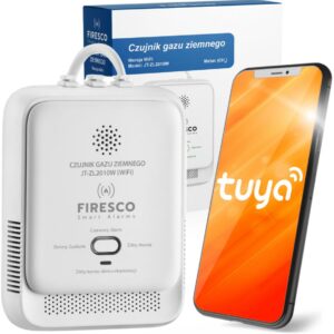 Czujnik gazu ziemnego Firesco JT-ZL2010W z WiFi alikacja Tuya