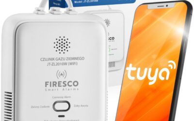 Czujnik gazu ziemnego Firesco JT-ZL2010W z WiFi alikacja Tuya