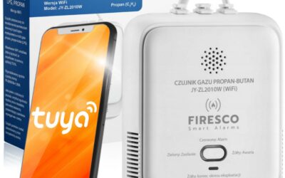 Czujnik gazu LPG Propan-Butan Firesco JY-ZL2010W z WiFi aplikacja Tuya