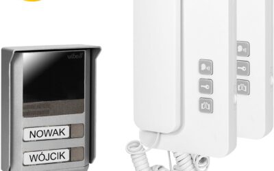 Domofon dwurodzinny 2-żyłowy Vibell (Orno) OR-DOM-SL-924