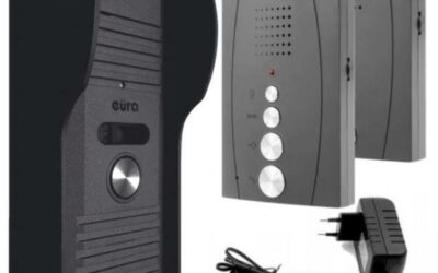 DOMOFON ”EURA” ADP-51A3 ”DIFESA” – 1-rodzinny, 2 unifony, interkom, grafit