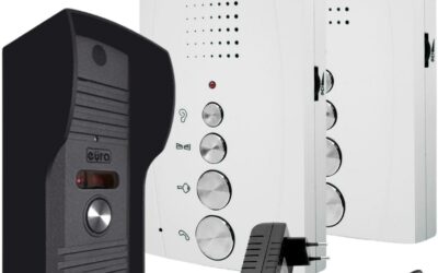 DOMOFON ”EURA” ADP-51A3 ”DIFESA” – 1-rodzinny, 2 unifony, interkom, biały