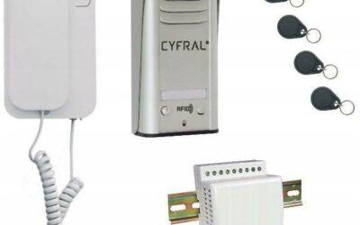 DOMOFON CYFRAL COSMO 1-LOKATORSKI SREBRNY