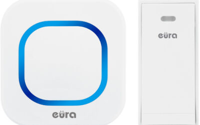 DZWONEK BEZPRZEWODOWY ”EURA” WDP-80H2 ”FOLK” bezbateryjny, przycisk (kinetyczny), możliwość roz