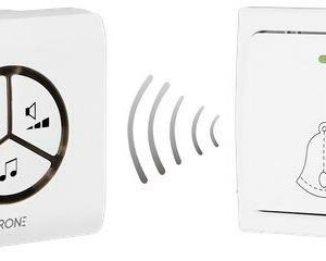 Dzwonek bezprzewodowy VIRONE DB-3 bezbateryjny przycisk,learning system,80m