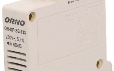 DZWONEK PRZEWODOWY ORNO NA SZYNE DIN-1 MODUŁ OR-DP-SB-133