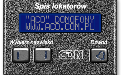 ACO CDN-230E GR Elektroniczny spis lokatorów grafit