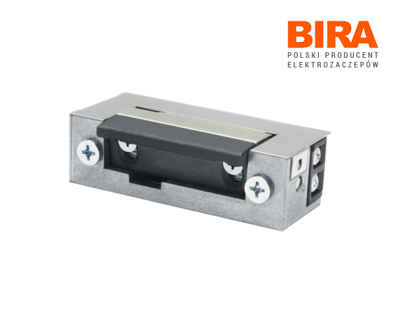 Elektrozaczep BIRA symetryczny ES1-006 12V DC niskoprądowy z pamięcią wewnętrzną