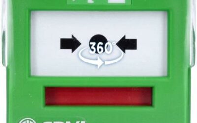 Ewakuacyjny przycisk wyjścia z elastyczną membraną, 2 styki CDVI BBGP2V