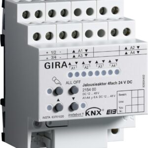 GIRA aktor żaluzjowy 4x DC 24 V KNX 215400