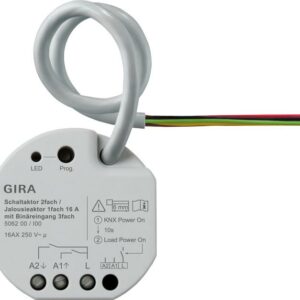 GIRA aktor przekaźnikowy/żaluzjowy 2x/1x 16 A PT KNX ONE 506200