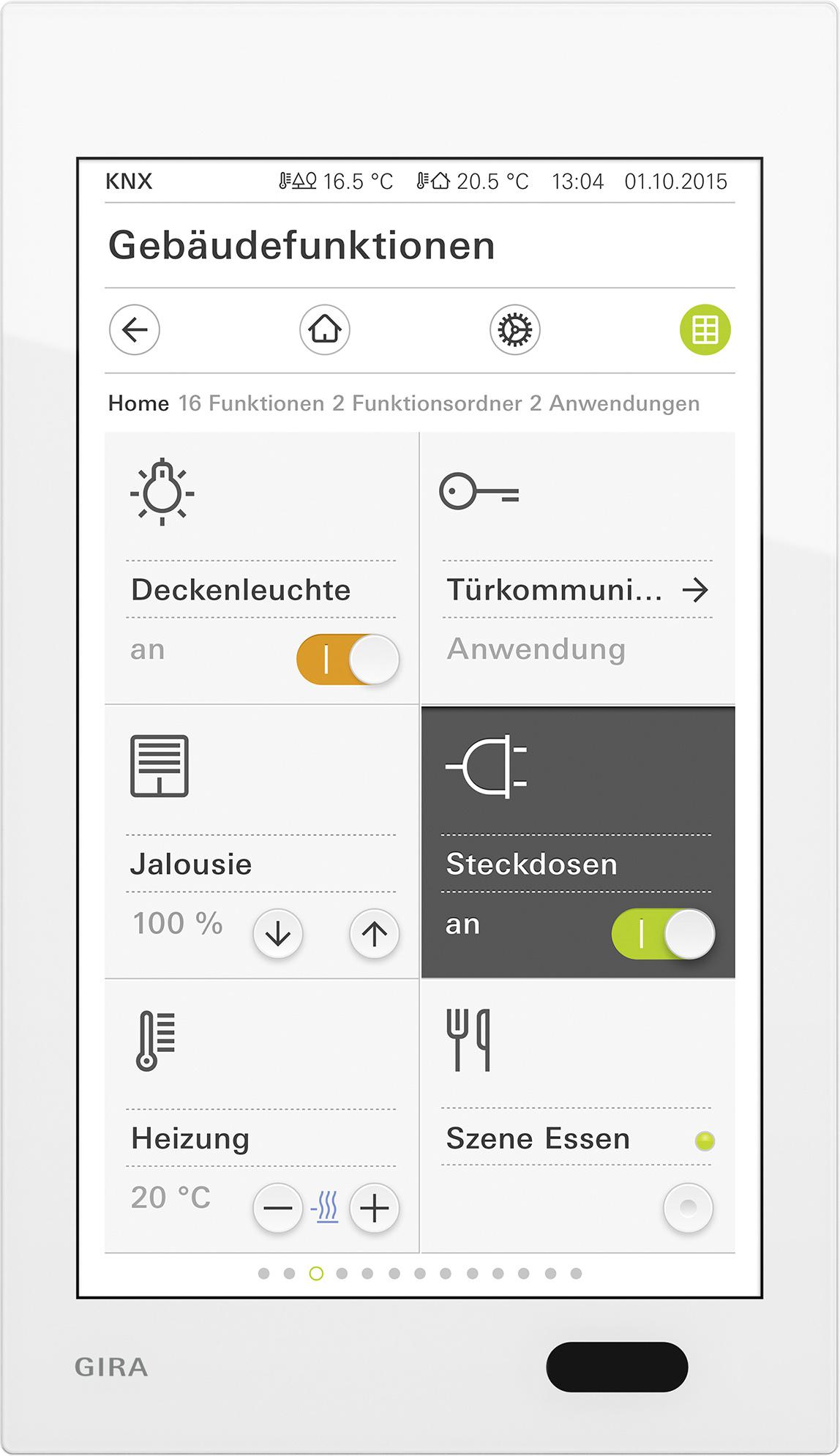 GIRA G1 KNX Power over Ethernet Szkło białe ONE 206912