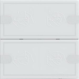 GIRA czujnik przyciskowy 4 Komfort 2x KNX TS4 białe 5002003