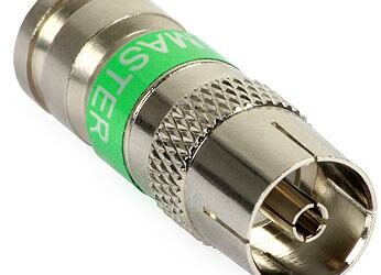 Gniazdo antenowe kompresyjne IEC-f 113 MASTER na przewód Triset-113