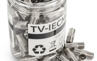 Gniazdo F / Wtyk TV Spacetronik – opakowanie 100 szt.