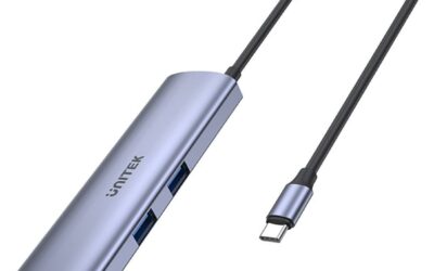 H1112F Unitek Aktywny Hub USB-C 5Gbps, HDMI RJ-45 PD 100W