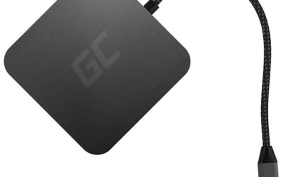 Hub USB 6w1 Green Cell USB-C AK61