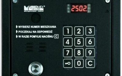 Laskomex CP-2503TP czarna Panel audio z czytnikiem kluczy „Dallas”