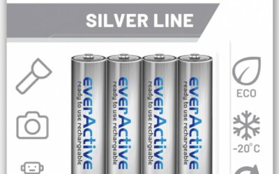 Akumulatorki AAA / R03 Ni-MH everActive 800mAh Silver Line (box 4 szt.)