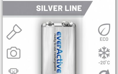 Akumulatorek 6F22 Ni-MH everActive 9V 250mAh Silver Line (1 szt.)