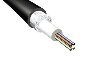 KABEL ŚWIATŁOWODOWY 8×9/125 uniwersalny jednotubowy, wzmocniony, śr. 6.5mm, 2000N – AR02 (SL-JH)