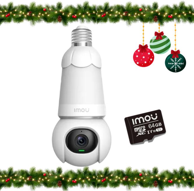 Kamera IP Imou kamera żarówka Bulb Cam 5MP IPC z kartą pamięci 64GB