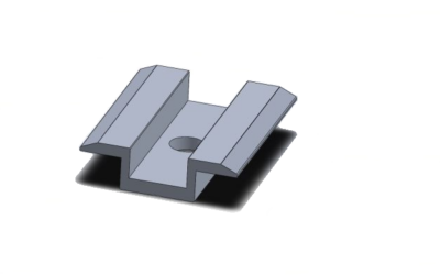 Klema środkowa L50 srebrna CORAB XPF_KL014