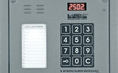 Laskomex CP-2502NP srebrny Panel audio z mini listą lokatorów