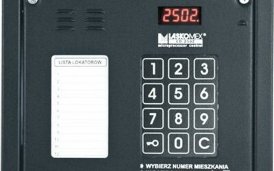 Laskomex CP-2502NR czarny Panel audio z mini listą lokatorów i z czytnikiem kluczy RFID