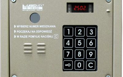 Laskomex CP-2503R beżowy Panel audio z czytnikiem kluczy RFID
