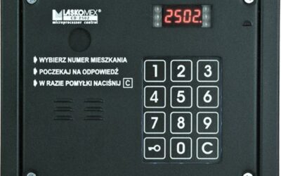 Laskomex CP-2503R czarna Panel audio z czytnikiem kluczy RFID