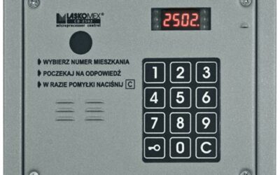 Laskomex CP-2503R srebrny Panel audio z czytnikiem kluczy RFID