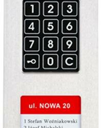 Laskomex CP-2533NR-040 Wąski panel audio pionowy, ze stali nierdzewnej, z czytnikiem RFID