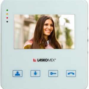 Laskomex Monitor MVC-8251-1 BIAŁY KOLOR 4.3 cali z obsługą centrali portierskiej PR1