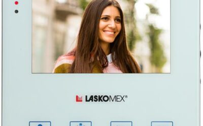 Laskomex Monitor MVC-8251-1 BIAŁY KOLOR 4.3 cali z obsługą centrali portierskiej PR1