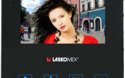 Laskomex Monitor MVC-8251 CZARNY KOLOR 4.3 cala z obsługą centrali portierskiej PR1