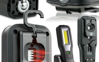 Latarka warsztatowa inspekcyjna COB LED everActive WL-600R 10W 550 lumenów IP54 z magnesem powerbank