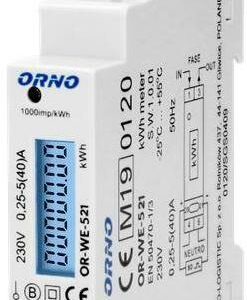 Licznik energii elektrycznej 1-fazowy ORNO OR-WE-521