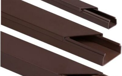 Listwa elektroinstalacyjna kpl. BRĄZOWY BLS 14×14 2m (PACZKA 10szt.)