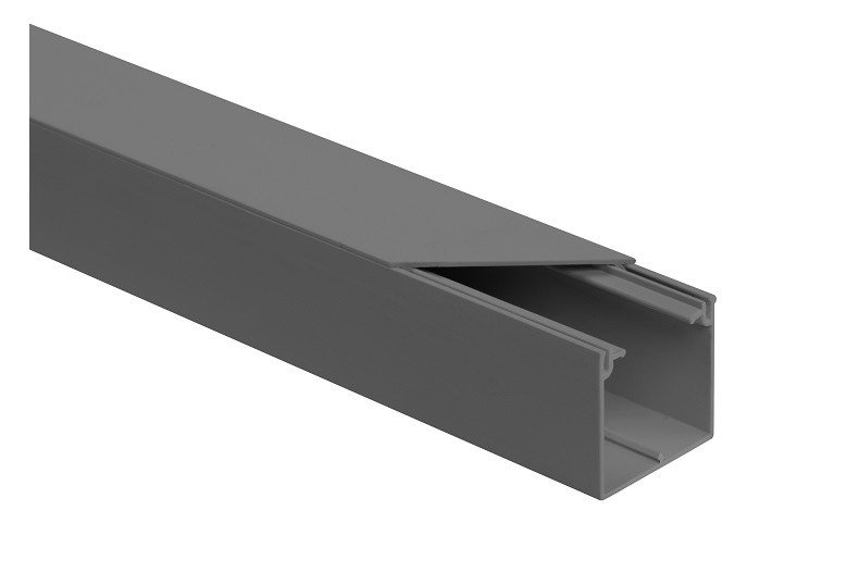 Listwa elektroinstalacyjna kpl. SZARY SLS 40x40 2m (PACZKA 10szt.)