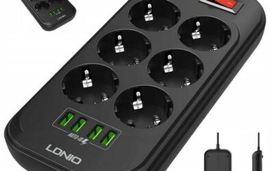 Listwa zasilająca LDNIO SE6403 6 Gniazd + 4x USB Przedłużacz