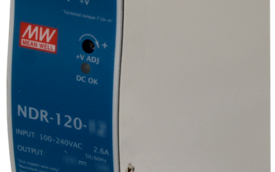 ZASILACZ IMPULSOWY NA SZYNĘ DIN MEAN WELL NDR-120-48 48V/120W/2.5A