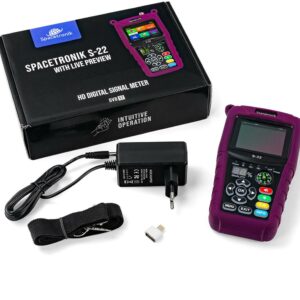 Miernik satelitarny Spacetronik S-22 DVB-S2/S2X IPTV M3U H.265